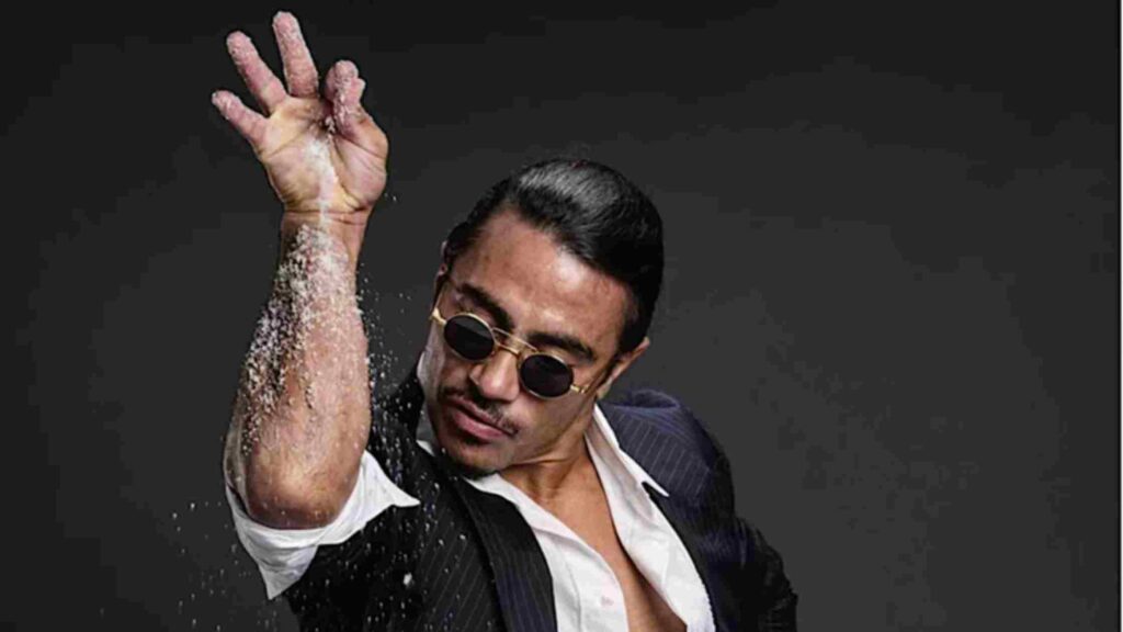 Salt Bae's Iconic Gesture